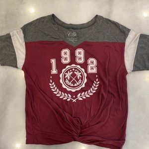 Cold Crush Designer Crop Twist Tee 1992